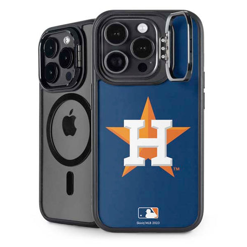 MLB Houston Astros Distressed iPhone 14 Pro Kickstand Case